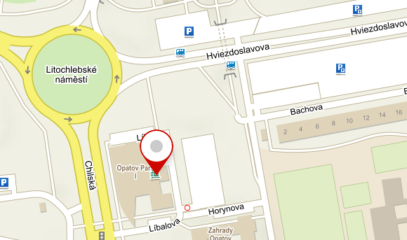 Mapa okoli Opatov Park