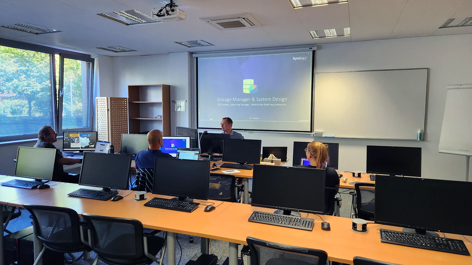 Synology školení - fotka z učebny