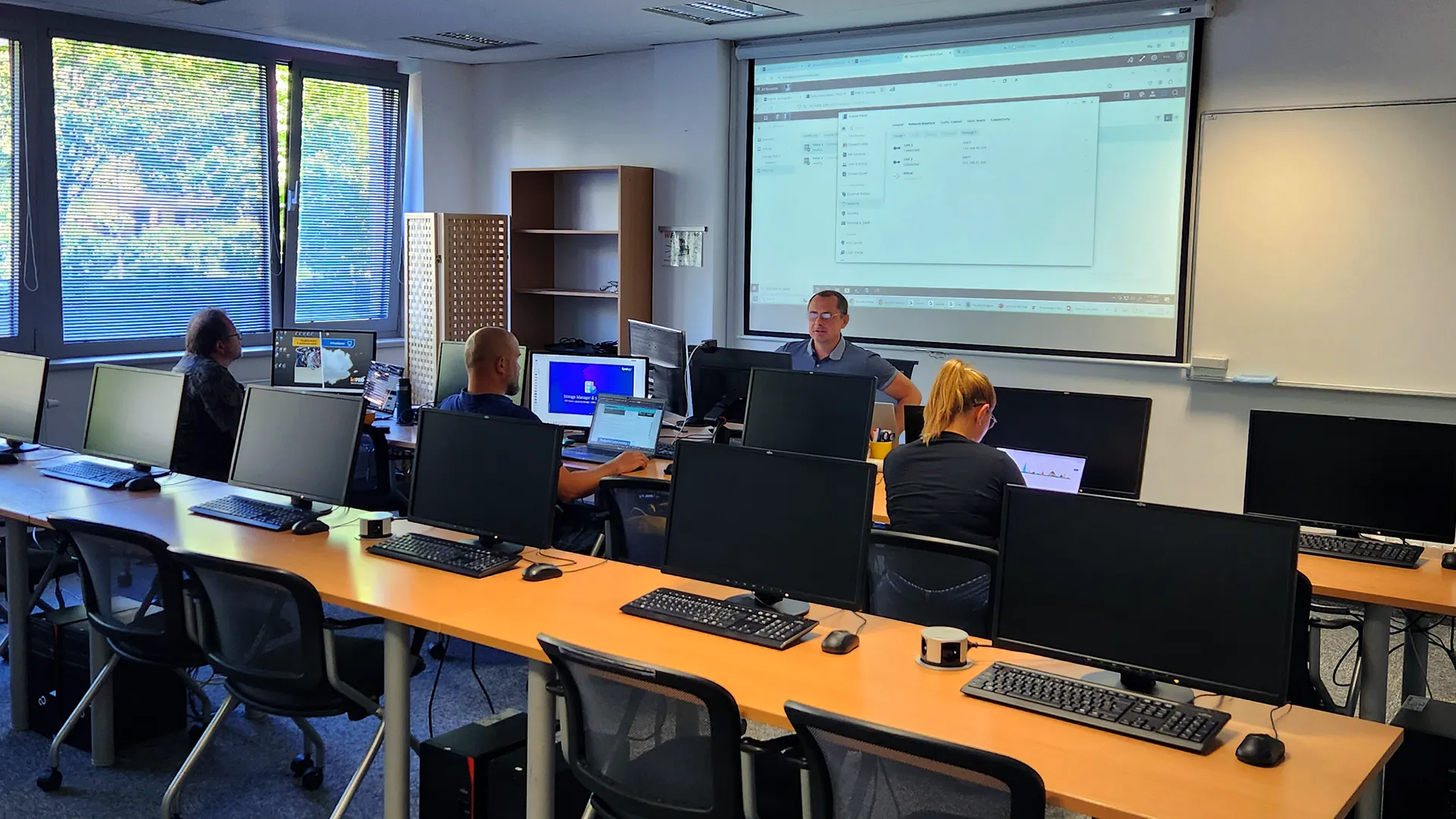 Synology školení - fotka z učebny